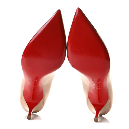Christian Louboutin Patent Pigalle Follies 55 Pumps 38.5 Nude 6 of 13