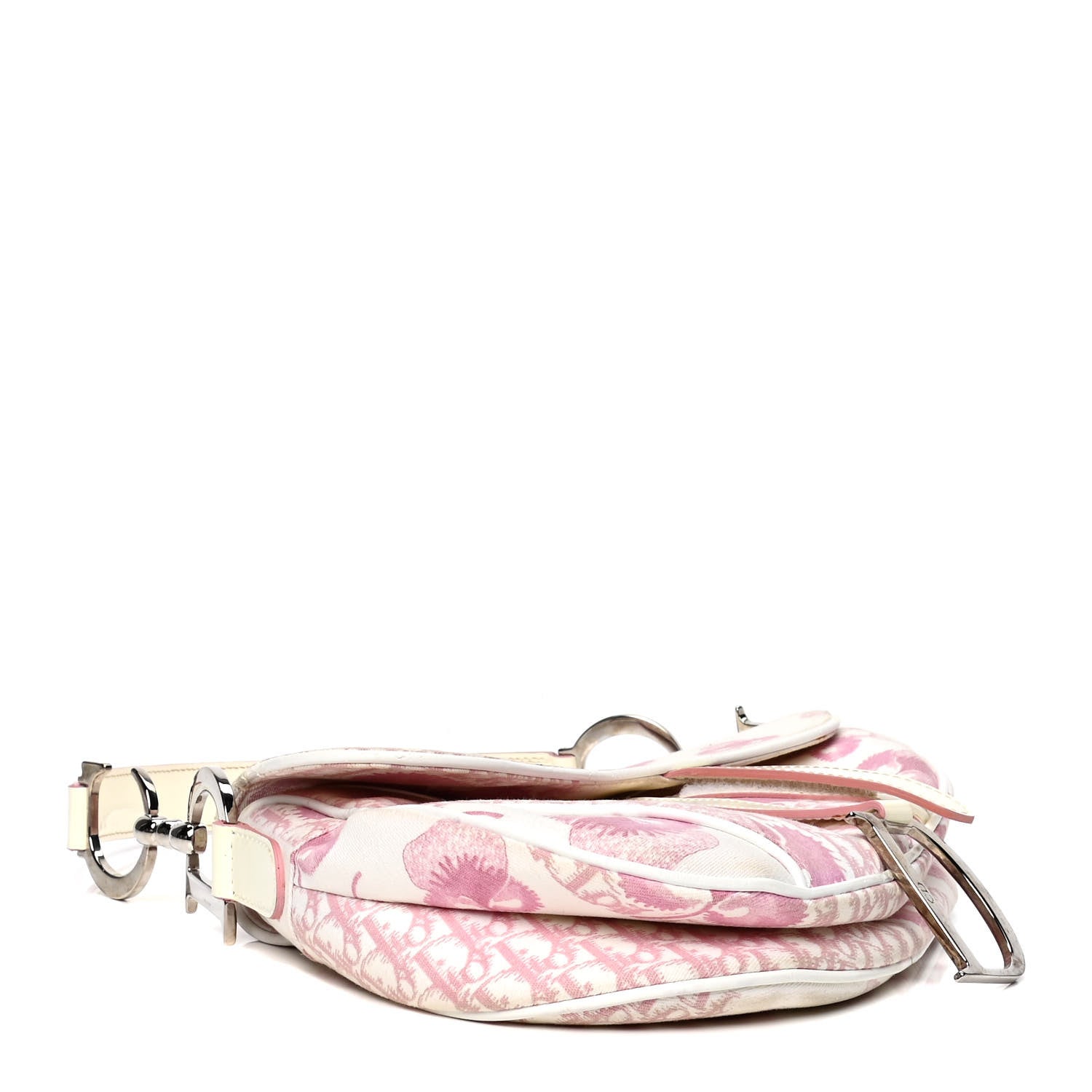 Christian Dior Monogram Floral Saddle Bag Pink 5 of 5