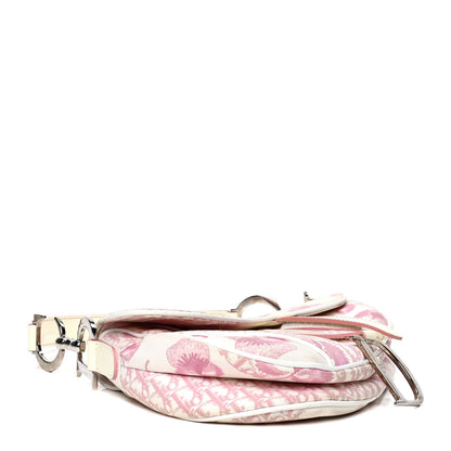 Christian Dior Monogram Floral Saddle Bag Pink 5 of 5