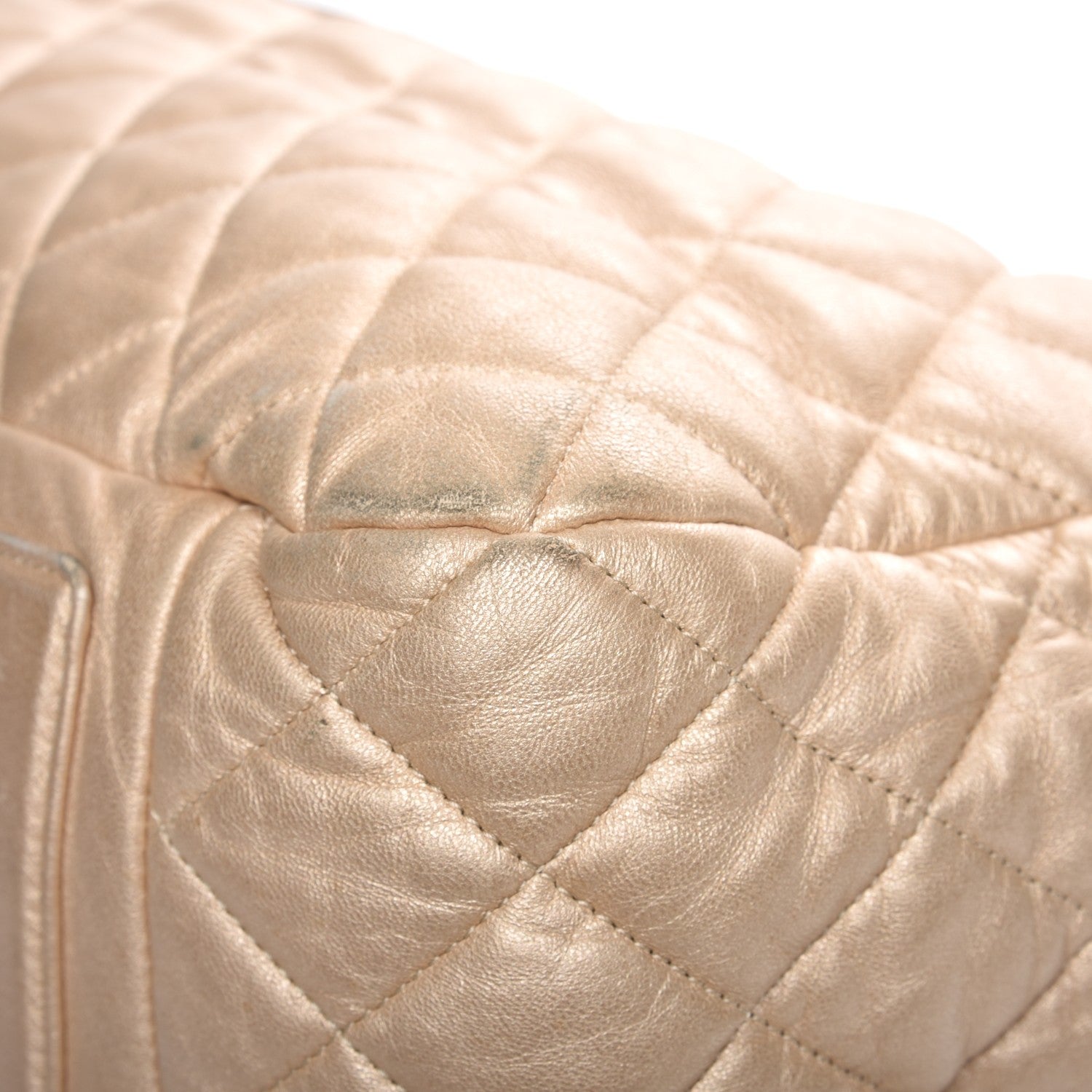 Chanel Metallic Lambskin Coco Cocoon Bowler Light Gold 12 of 15
