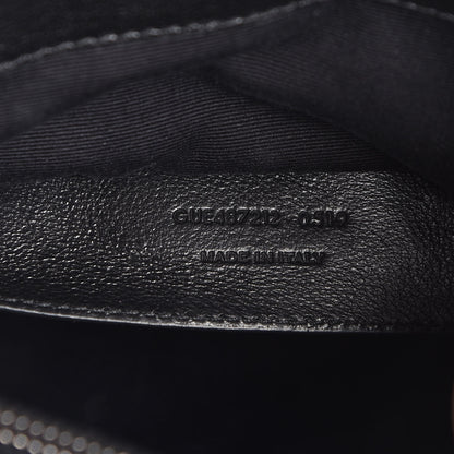 Saint Laurent Sheepskin Matelasse Chevron Monogram Large College Satchel Black 8 of 11