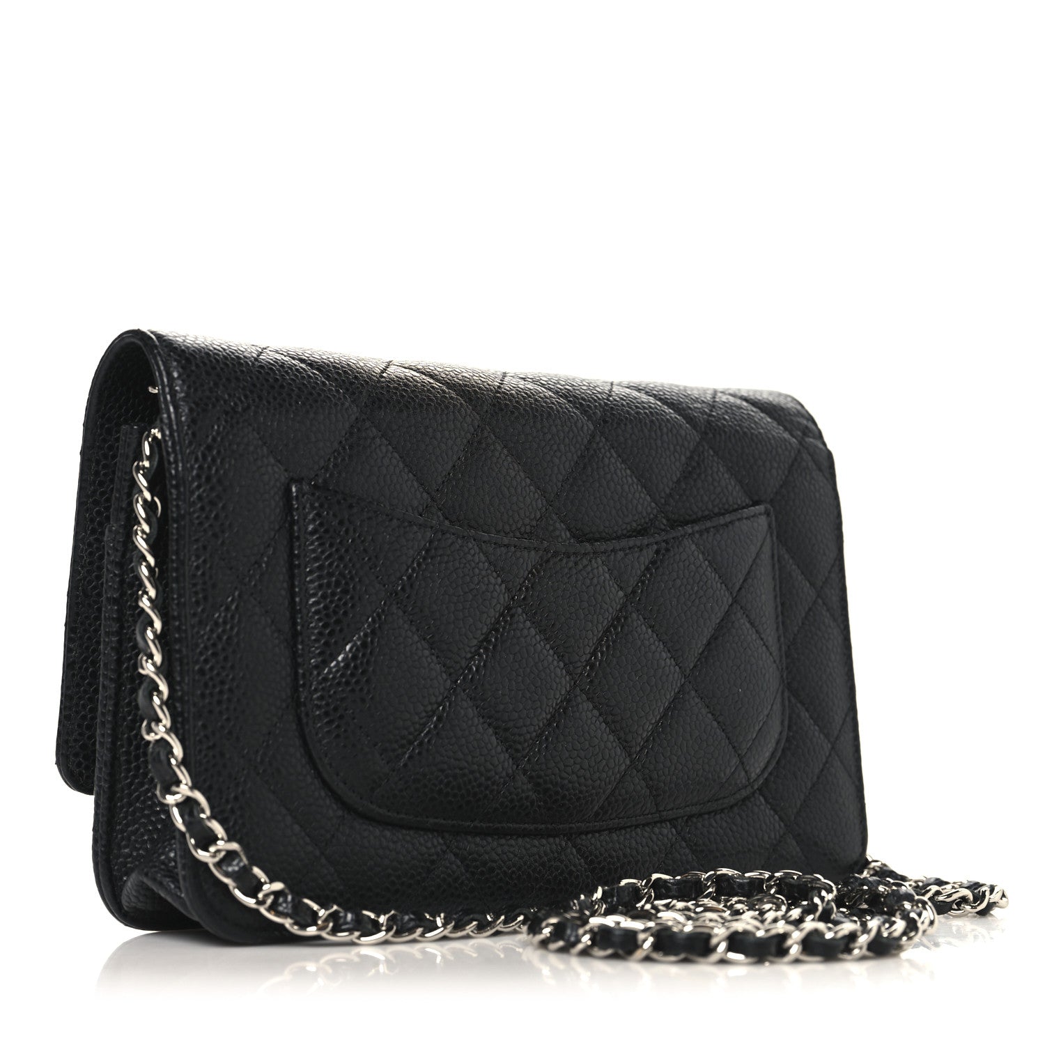 Chanel Caviar Quilted Wallet on Chain WOC Black 3 of 12