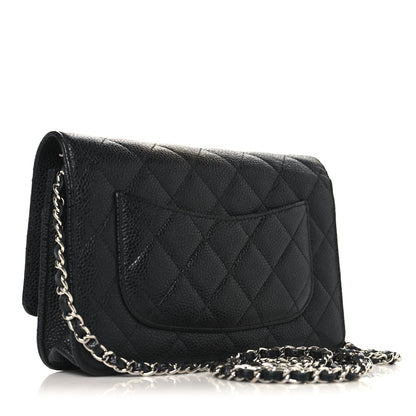 Chanel Caviar Quilted Wallet on Chain WOC Black 3 of 12
