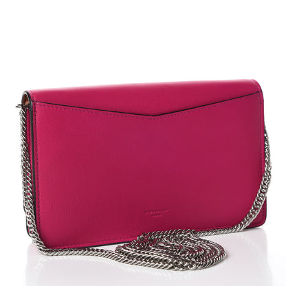 Givenchy Lambskin Emblem Chain Wallet Cyclamen 3 of 10