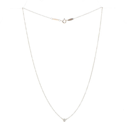 Tiffany 18K Yellow Gold Diamond .05ct Elsa Peretti Diamonds by the Yard Pendant Necklace 3 of 8