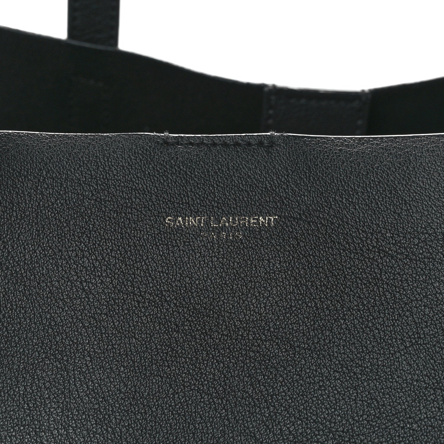 Saint Laurent Calfskin Large Shopping Tote Black 10 of 14