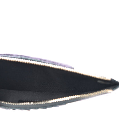 Chanel Iridescent Caviar Quilted Classic Flat Wallet Pouch Black 5 of 11