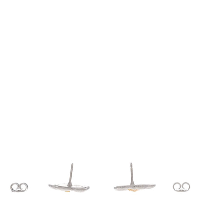 Buccellati Sterling Silver Vermeil Blossoms Gardenia Earrings 3 of 5