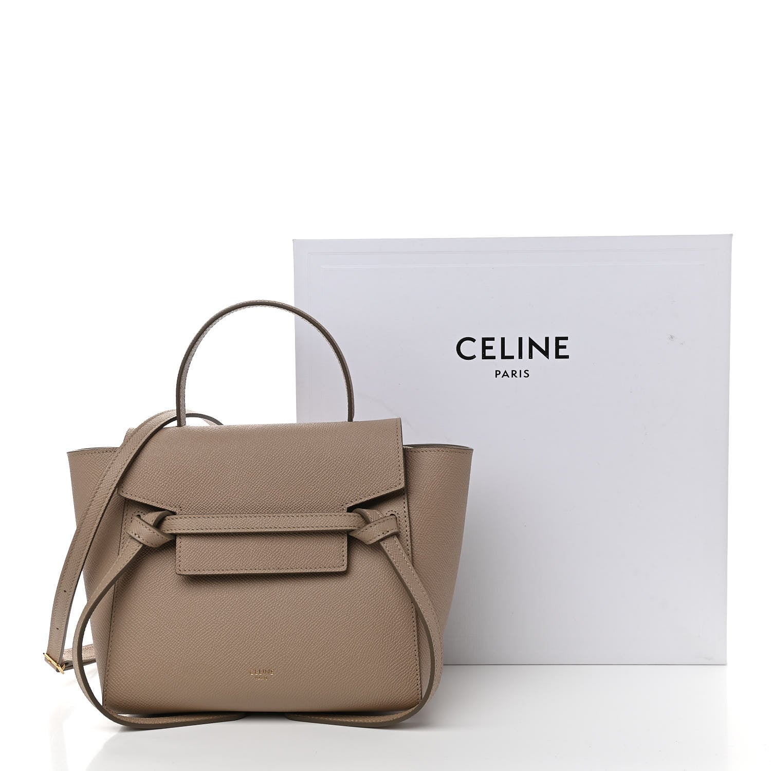 Celine Grained Calfskin Nano Belt Bag Light Taupe 11 of 11