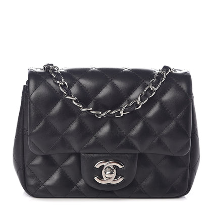 Chanel Lambskin Quilted Mini Square Flap Black 1 of 10