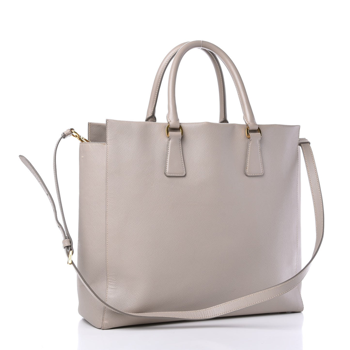 Saffiano Soft Calfskin Tote Argilla
