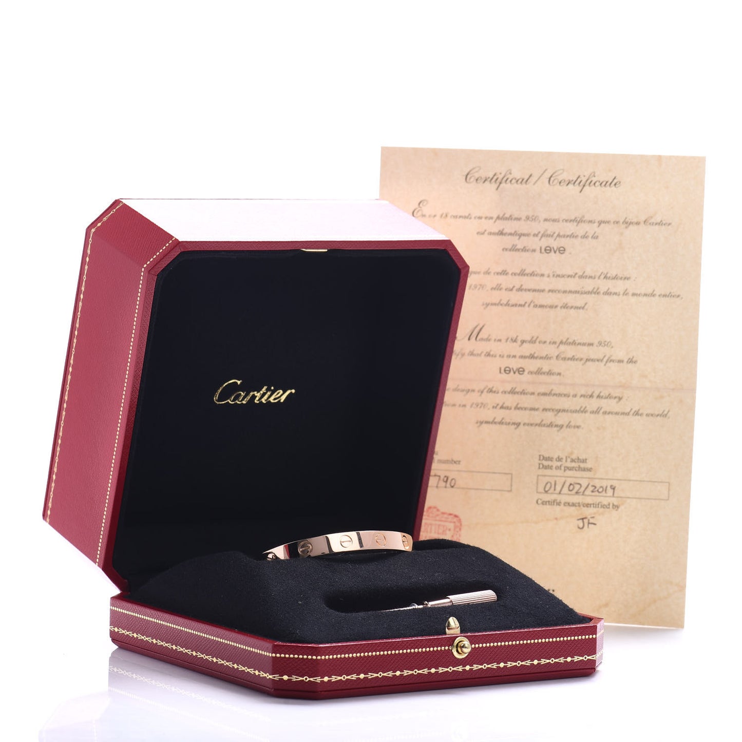 18K Pink Gold LOVE Bracelet 15