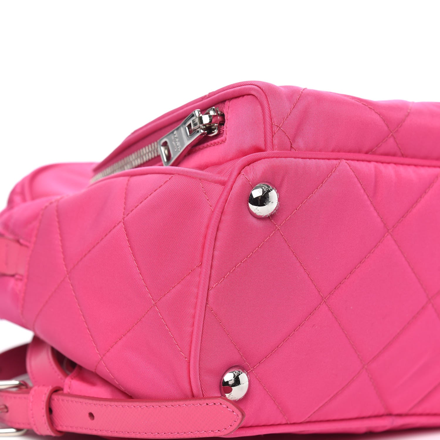 Prada Nylon Tessuto Impuntu Quilted Backpack Fuxia 7 of 8