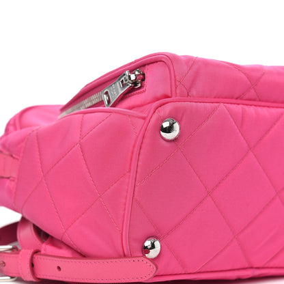 Prada Nylon Tessuto Impuntu Quilted Backpack Fuxia 7 of 8
