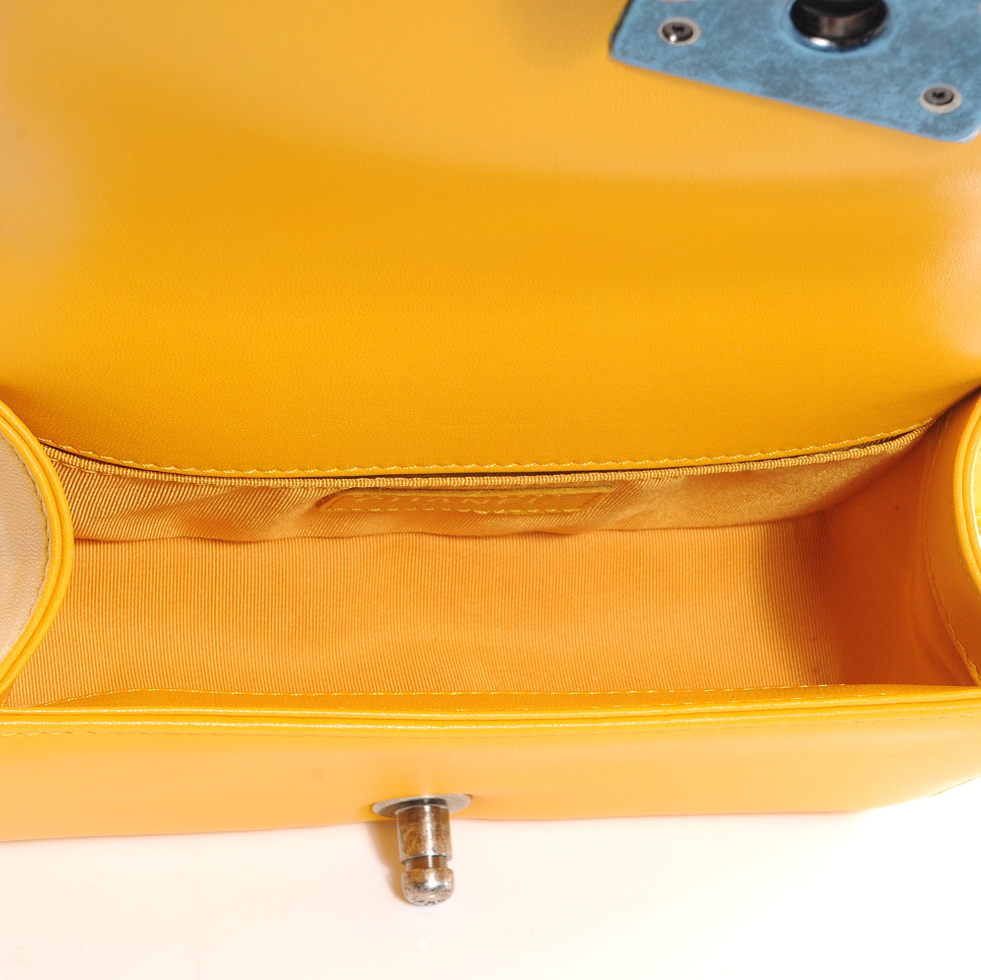 Chanel Lambskin Quilted Small Boy Flap Yellow 5 of 8