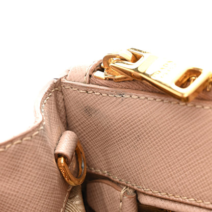 Prada Saffiano Mini Galleria Double Zip Tote Cammeo 14 of 16