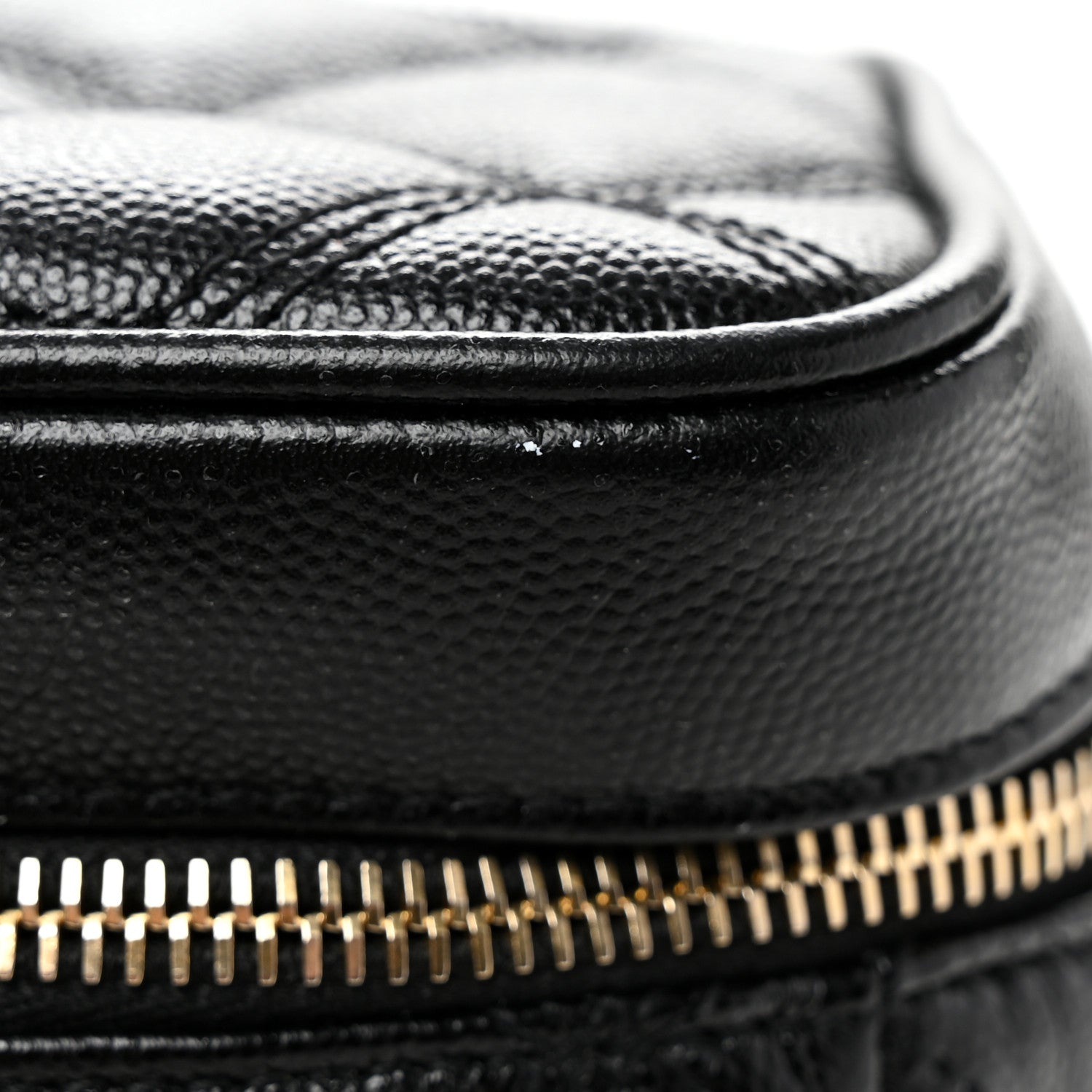 Saint Laurent Grain de Poudre Quilted 80's Vanity Bag Black 11 of 11