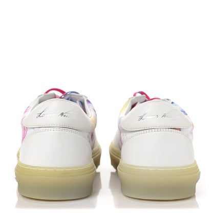 Louis Vuitton Calfskin Monogram Watercolor Mens LV Ollie Richelieu Sneakers 9.5 Multicolor 5 of 9