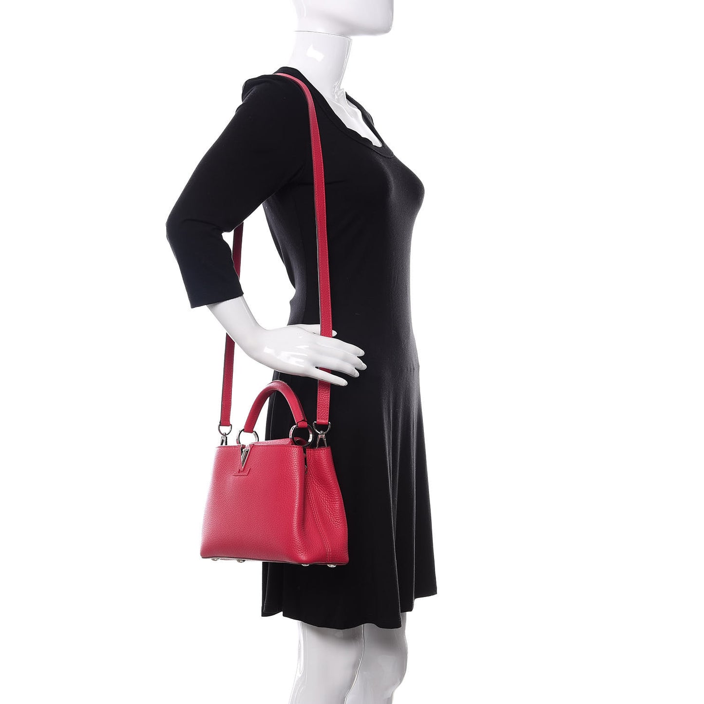 Taurillon Capucines BB Fuchsia