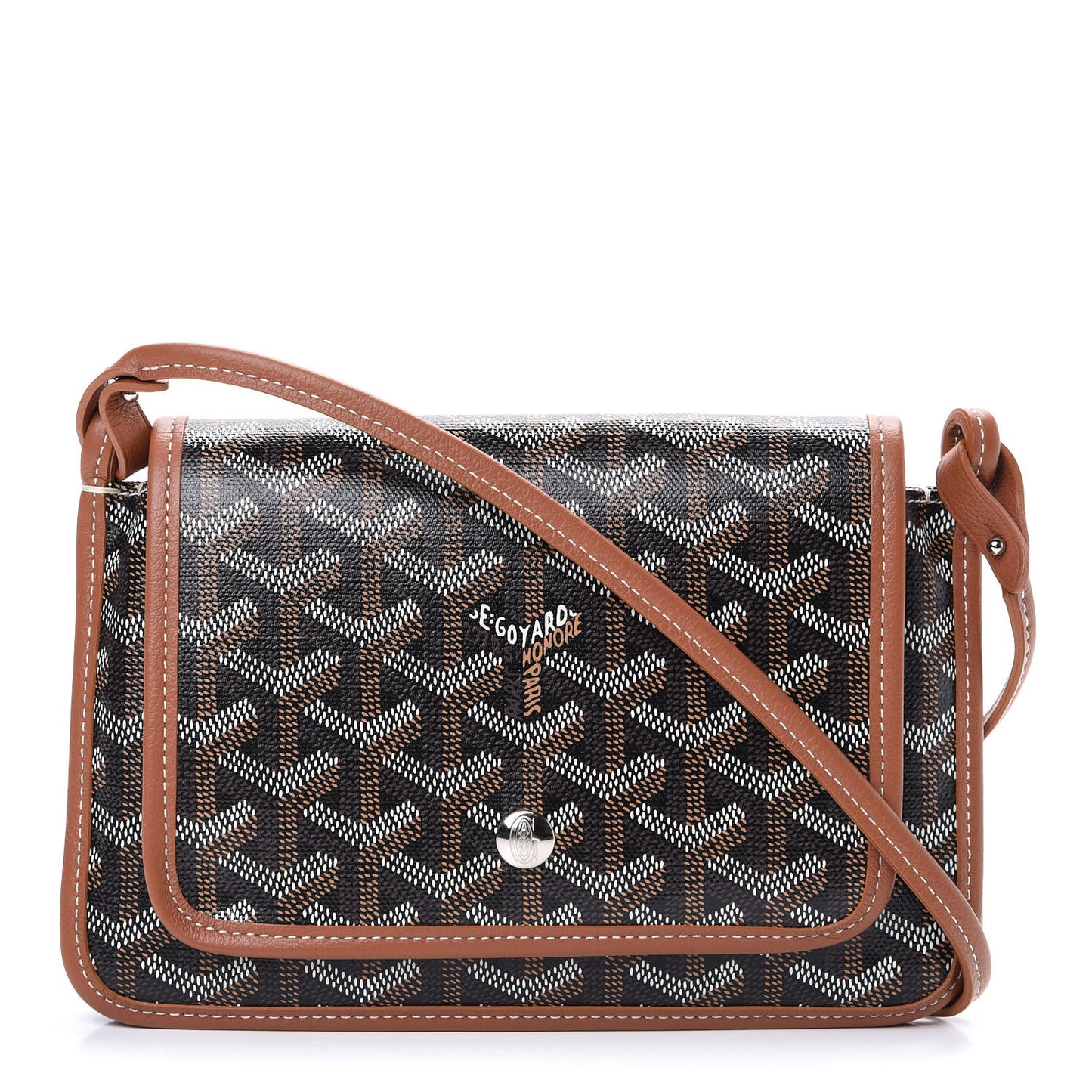 Goyardine Plumet Wallet Clutch Black Gold