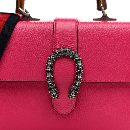 Gucci Dollar Calfskin Crystal Web Medium Dionysus Bamboo Top Handle Bag Box Pink Black Diamond 9 of 17