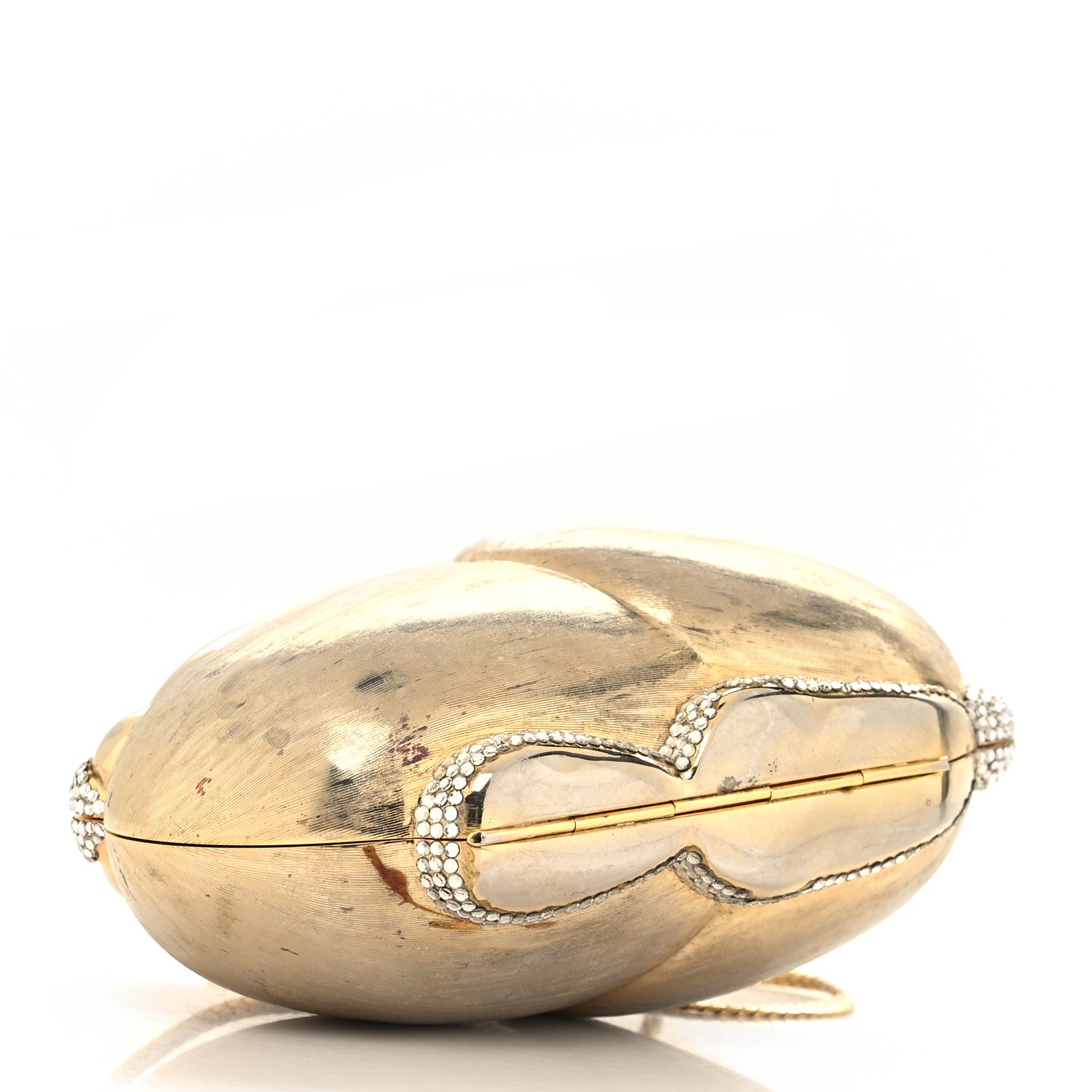 Judith Leiber Crystal Rabbit Minaudiere Case Gold Gold 5 of 14