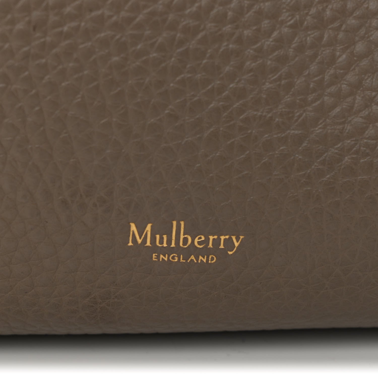 Mulberry Heavy Grain Small Iris Tote Powder Grey Dark Clay 6 of 11