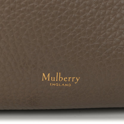 Mulberry Heavy Grain Small Iris Tote Powder Grey Dark Clay 6 of 11