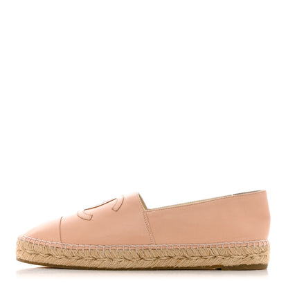 Chanel Lambskin CC Espadrilles 41 Beige 1 of 14