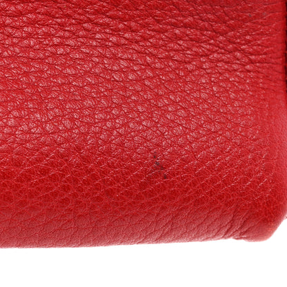 Gucci Pebbled Calfskin Soho Small Cosmetic Case Red 10 of 10