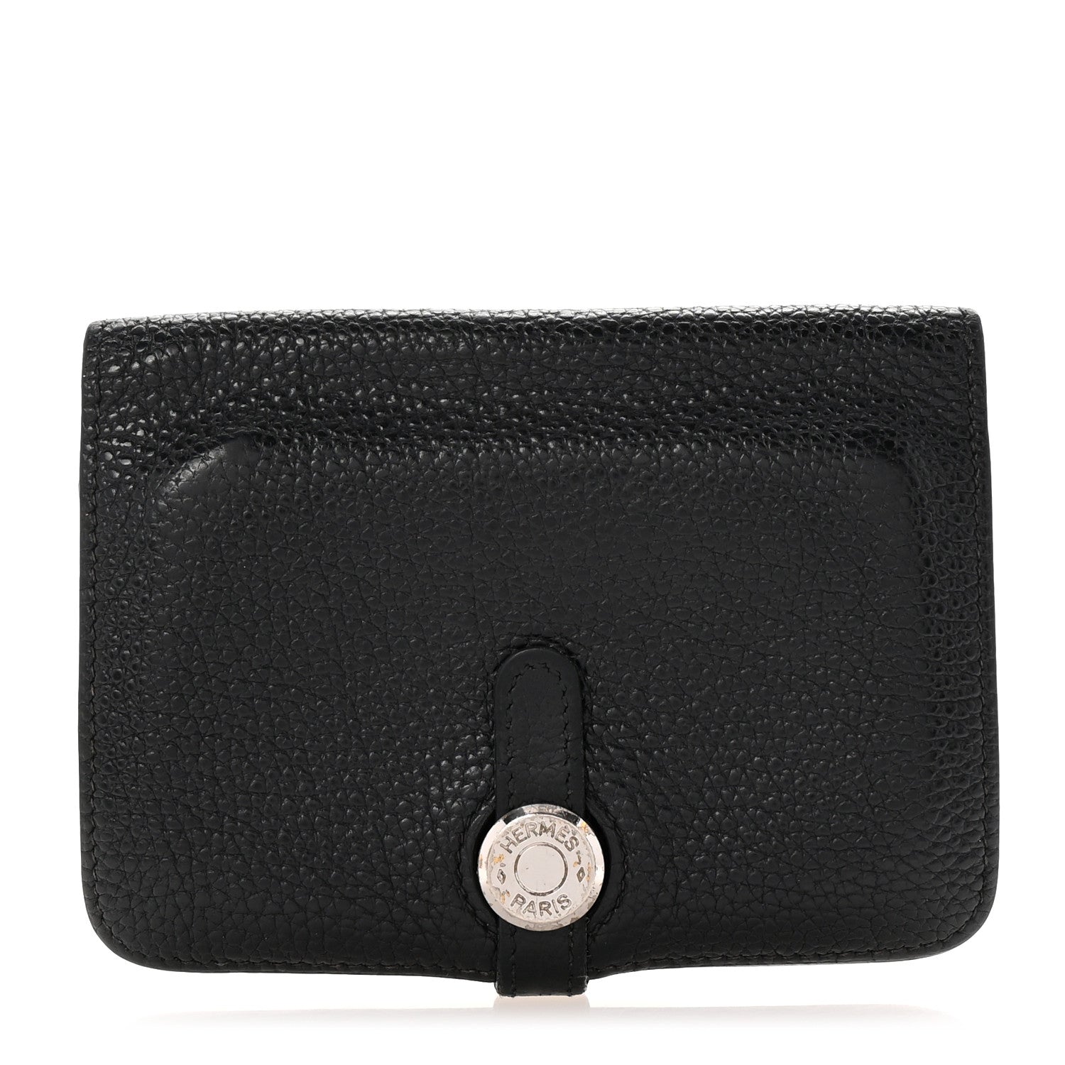 Hermes Togo Dogon Compact Wallet Black 1 of 6