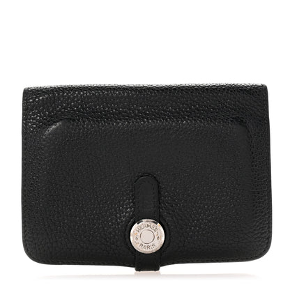 Hermes Togo Dogon Compact Wallet Black 1 of 6