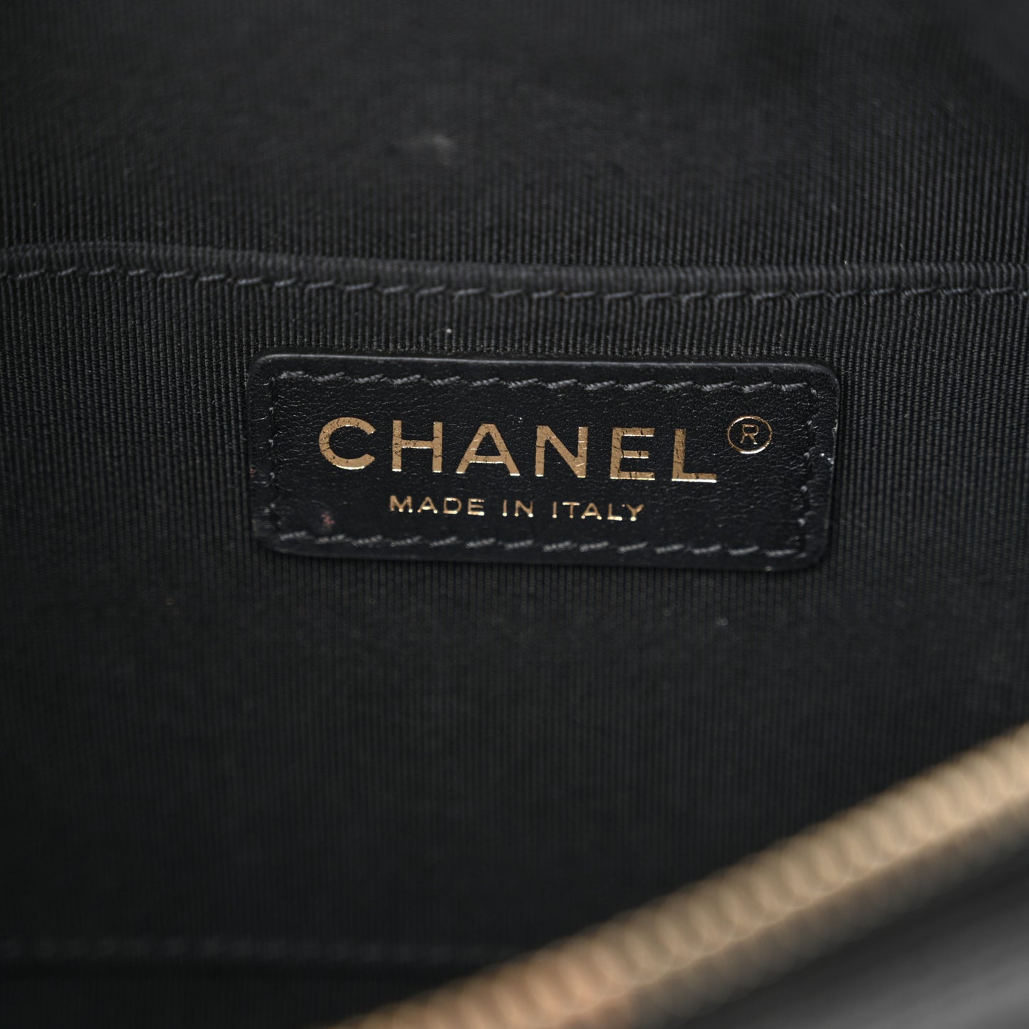 Crumpled Glazed Lambskin Quilted Waist Bag Fanny Pack Black