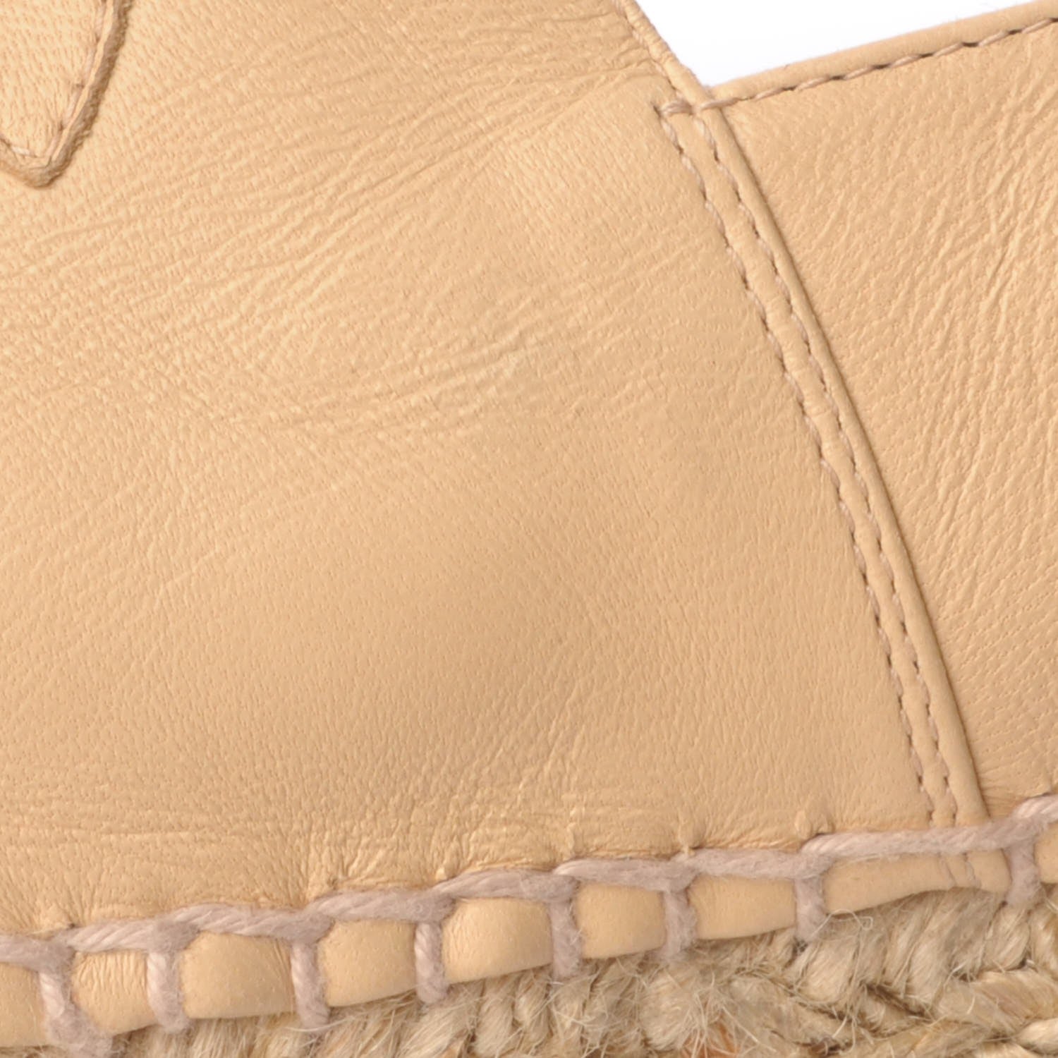 Chanel Lambskin CC Espadrilles 41 Beige Black 12 of 15