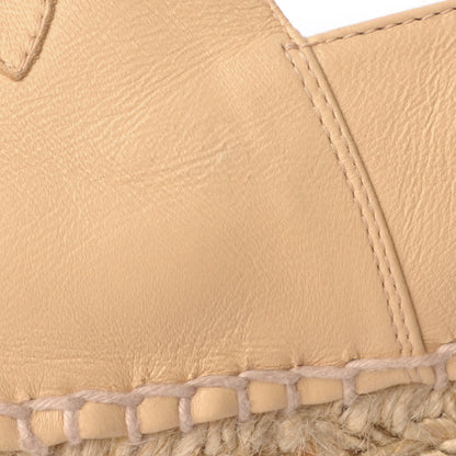 Chanel Lambskin CC Espadrilles 41 Beige Black 12 of 15