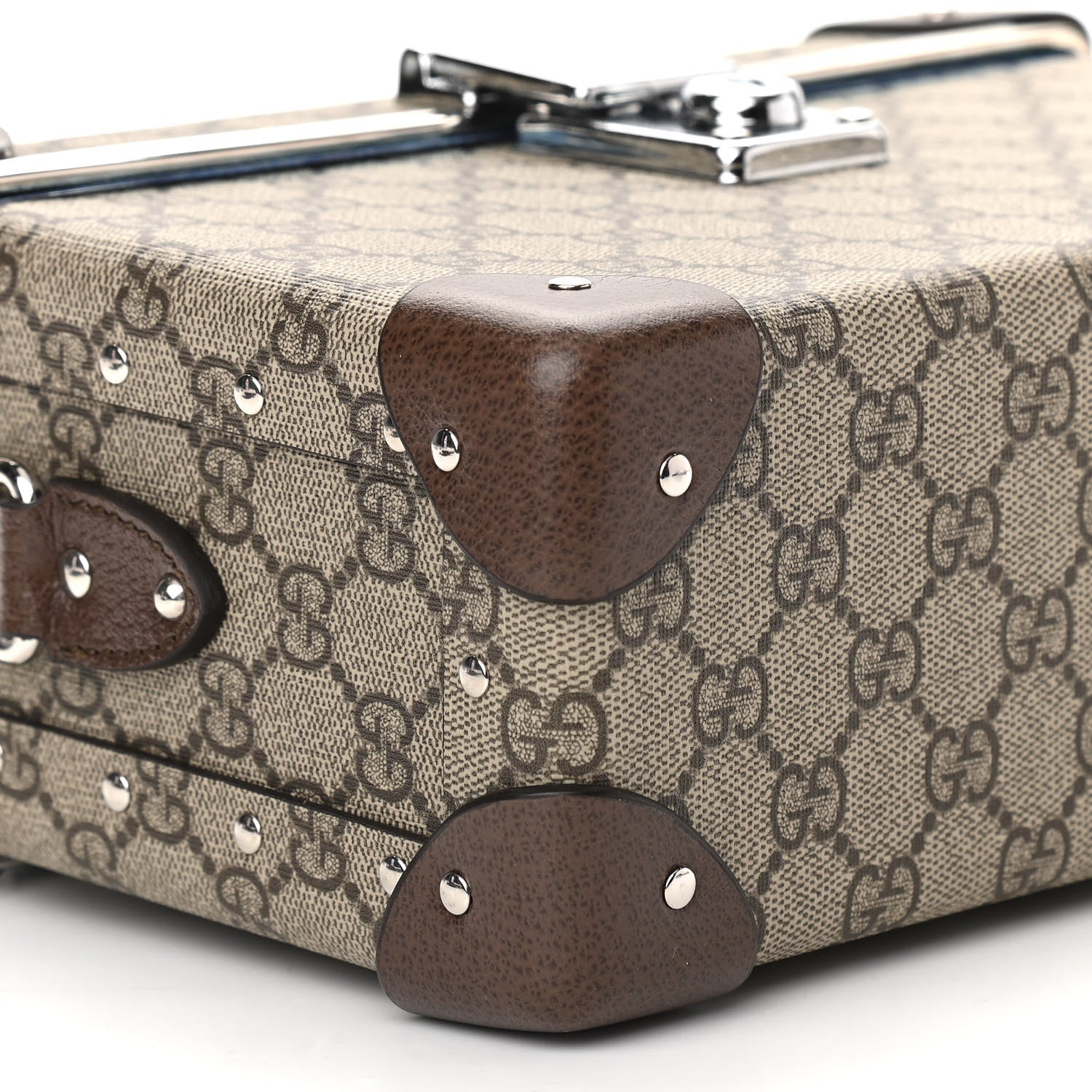 Gucci GG Supreme Monogram Globe-Trotter Beauty Case Brown 5 of 11