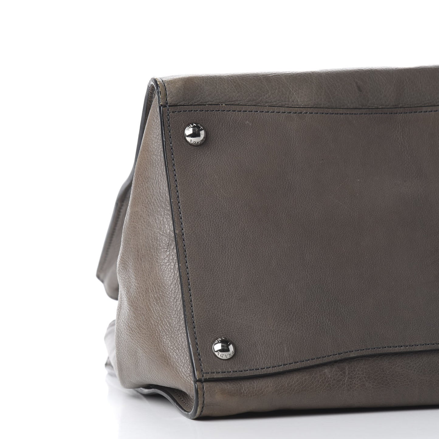Glace Calf Twin Pocket Tote Marmo