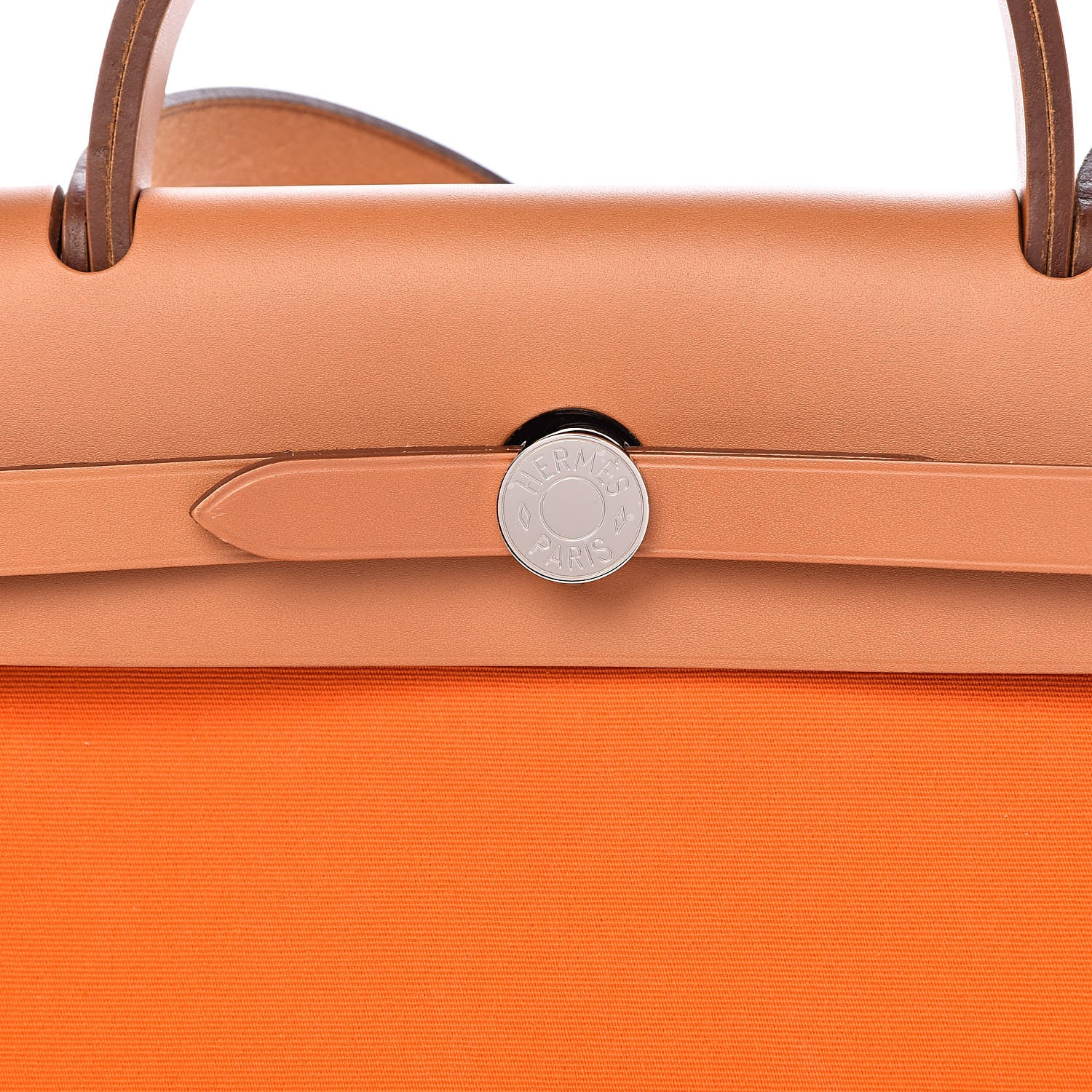 Hermes Vache Hunter Toile Herbag Zip 31 PM Orange 11 of 12