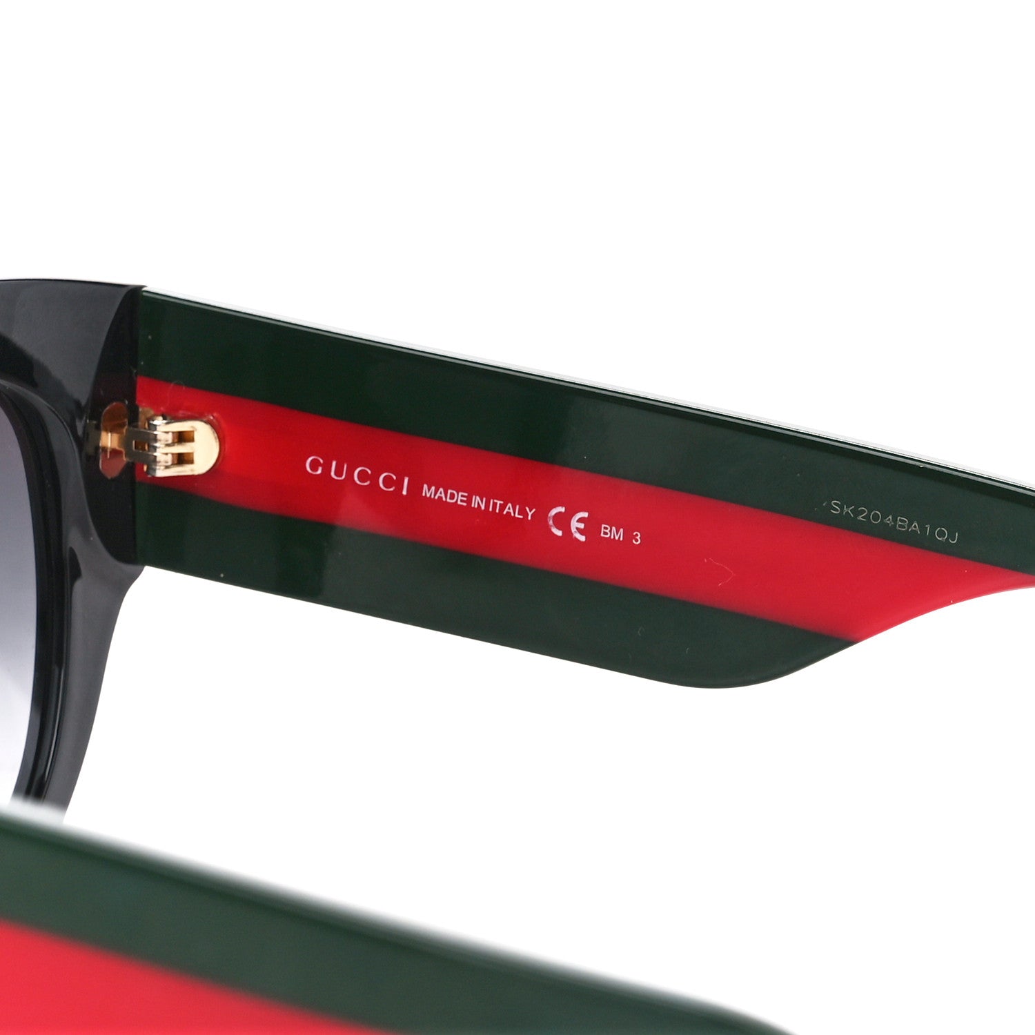 Gucci Acetate Oversized Rectangle Frame Web Sunglasses GG3864/S Black 6 of 8