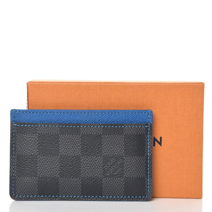Louis Vuitton Damier Graphite Card Holder Blue 7 of 7