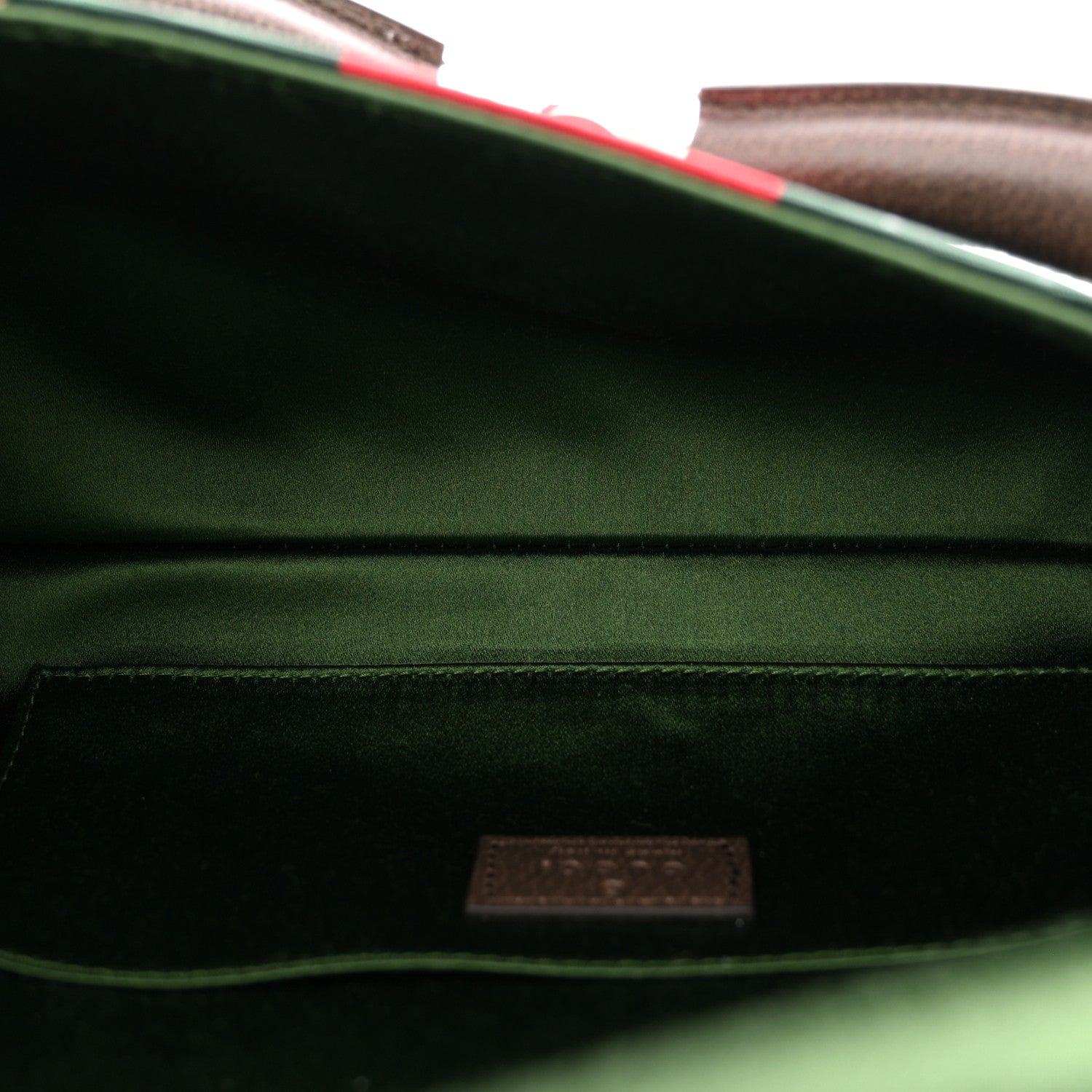 Gucci Monogram Textured Dollar Calfskin Heavy Grosgrain Web Medium Maxi Horsebit Chain Shoulder Bag Beige Ebony New Acero 5 of 10