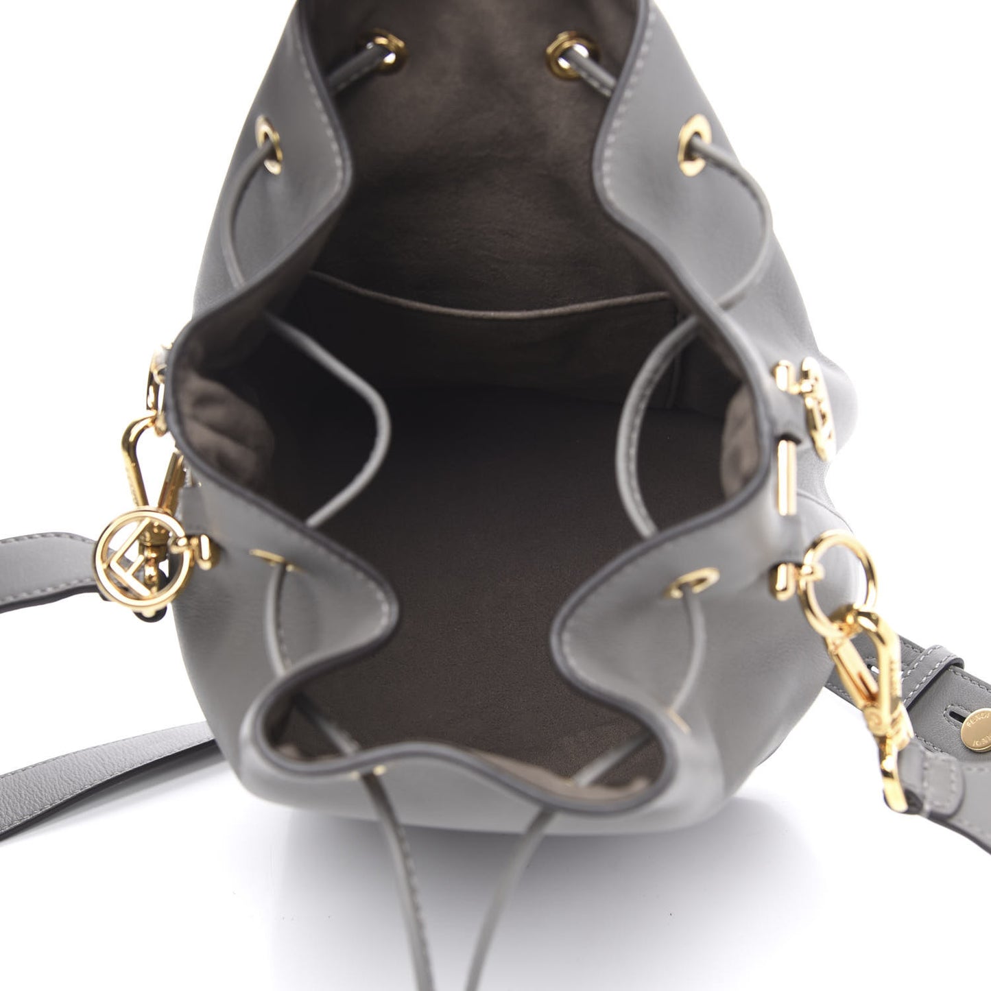 Vitello Grace Matte F is Fendi Grande Mon Tresor Bucket Bag Argilla
