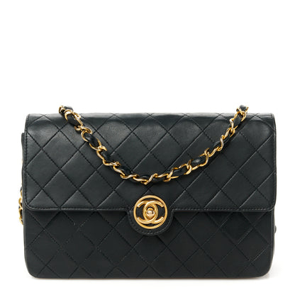 Chanel Lambskin Quilted Small Single Flap Bag Black 1 of 12