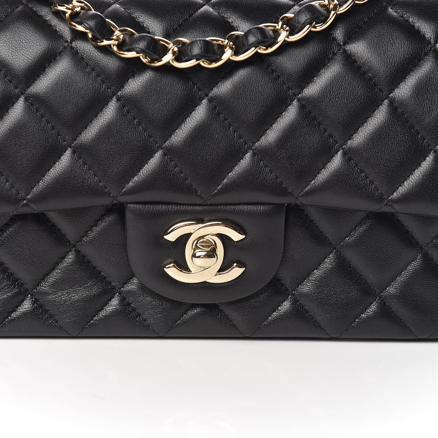 Chanel Lambskin Quilted Mini Rectangular Flap Black 10 of 10