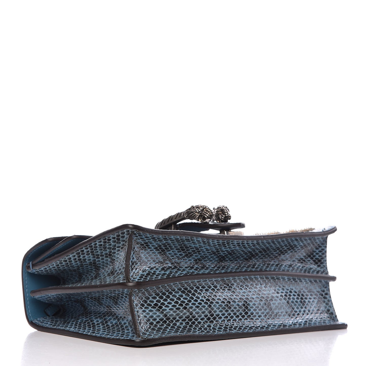 Snakeskin Blind For Love Embroidered Small Dionysus Shoulder Bag Ultramarine Multicolor