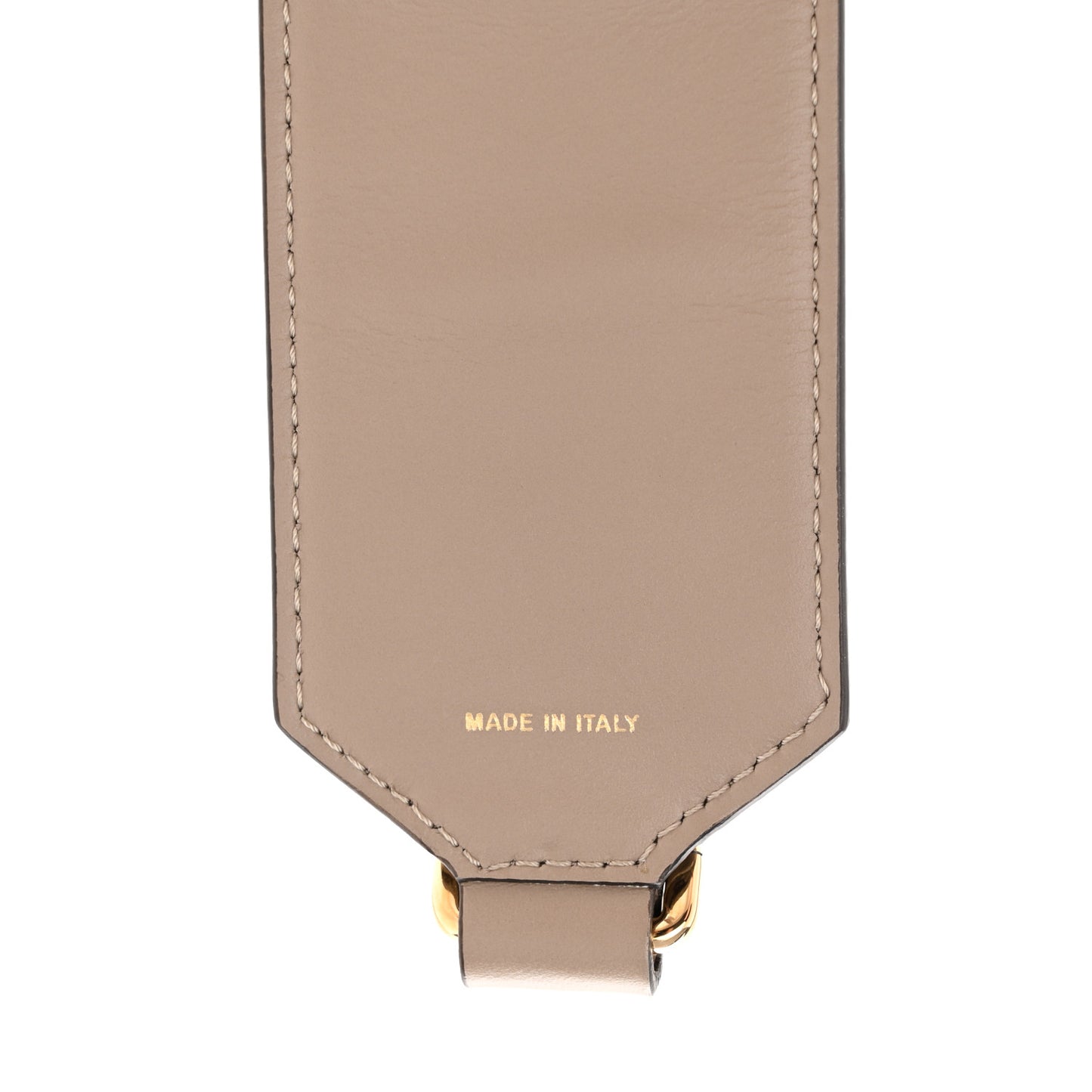 Ribbon Vitello King Logo Embossed Gingham Woven Adjustable Strap You Beige
