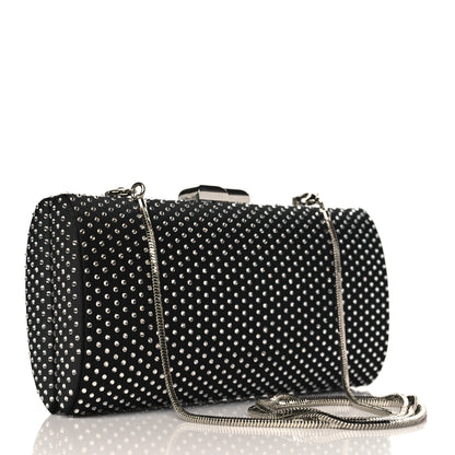 Jimmy Choo Satin Crystal Karlie Clutch Black 3 of 10