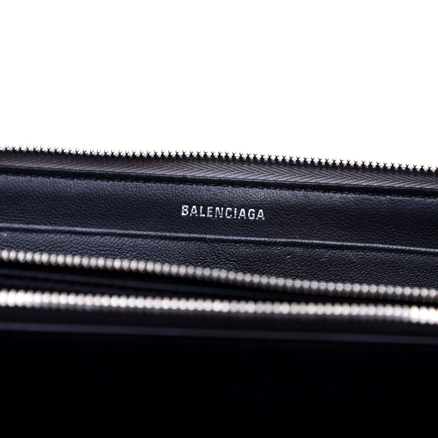 Metallic Calfskin Losange Monogram Everyday Continental Zip Around Wallet Silver Black White