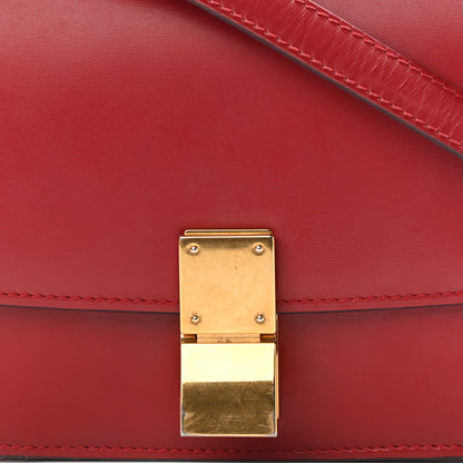 Celine Smooth Calfskin Small Classic Box Flap Bag Red 8 of 12