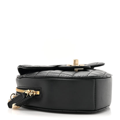 Chanel Lambskin Quilted CC In Love Heart Bag Black 4 of 10